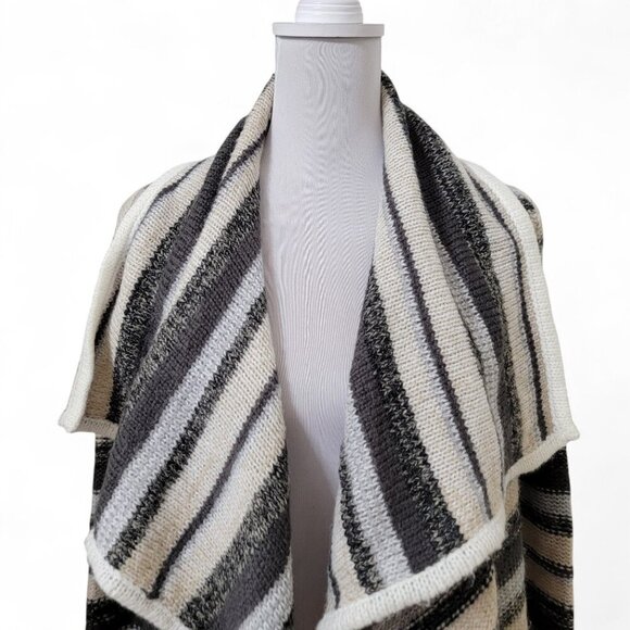 Kensie Size XS/S Open Front Striped Cardigan Sweater, Excellent Used Condition - Picture 2 of 12